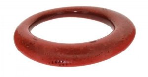 Slim irregular Silver bangle