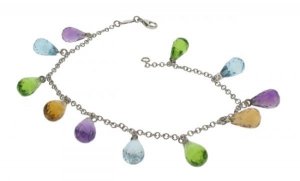 Semi-precious briolette bracelet