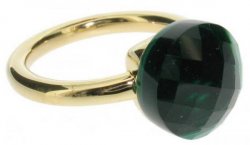 Candy ring - green quartz