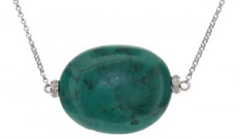 Pebble necklace - Coral