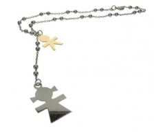 Silver 'Crown' necklace