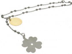 Silver Boy + Girl necklace