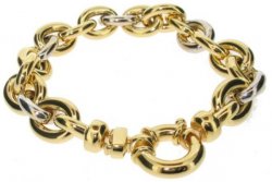 White Gold chunky bracelet