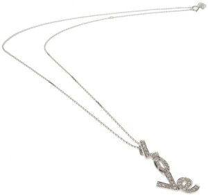 Diamond 'Love' necklace