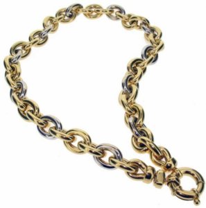 Gold chunky necklace