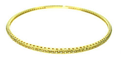 Diamond Eternity bangles - 3 colour Gold