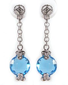 Round briolette earrings - small