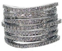 7 Row Diamond ring