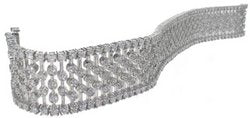 Diamond horizontal bar bracelet