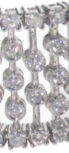 Diamond horizontal bar bracelet