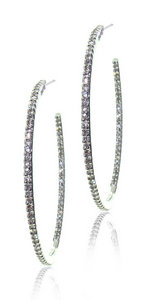 Thin Diamond hoops