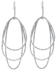 3 Shape 'Zany' large drop Diamond earrings