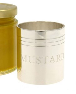 Mustard Pot - Silver plate