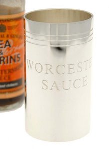 Worcester Sauce Pot - Silver Plate