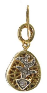 Indian Diamond Earrings - Short Drop