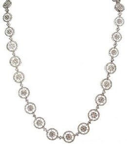 Diamond microset necklace and bracelet
