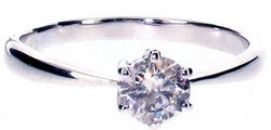 Classic brilliant diamond engagement ring