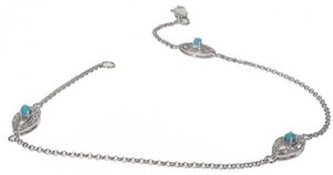 Evil Eye bracelet - TRIPLE - white gold