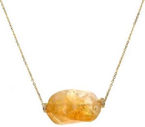 Citrine 'rock' necklace