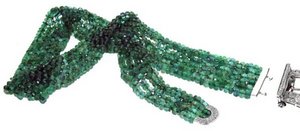 Pearl double strap on detachable Diamond buckle