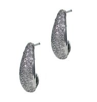 Diamond hoops with detachable Diamond flowers