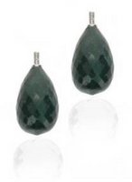 Interchangeable 'Oval Link' Diamond earrings - Sapphire