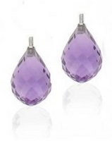 Interchangeable 'Oval Link' Diamond earrings - Sapphire