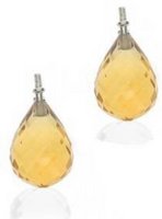 Interchangeable 'Oval Link' Diamond earrings - South Sea Pearl