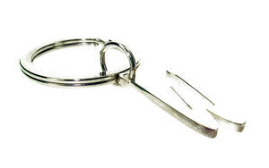 Sterling Silver Initial Keyring