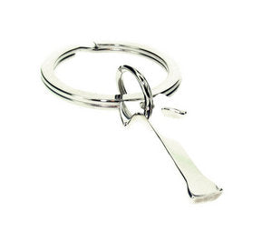 Sterling Silver Initial Keyring