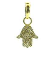 Turquoise bead bracelet with fully set Diamond Hamza