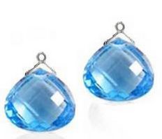 Interchangeable Line Earring - Diamond and Cognac - With detachable Ameythst Briolettes