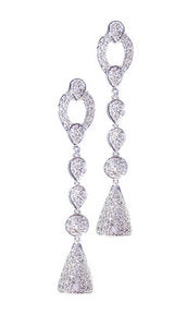 Interchangeable 'Antique' Diamond earrings - Turquoise