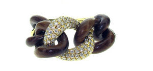 Dark wood chain ring