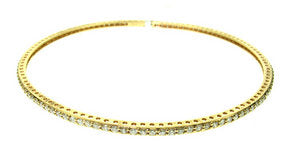 Diamond Eternity bangles - 3 colour Gold