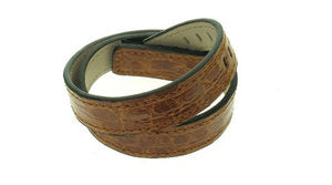 Double cuff - Tan - Crocodile