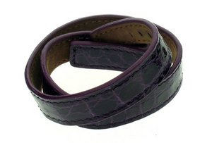 Double cuff - Purple - Crocodile