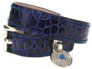 Double cuff - Purple - Crocodile