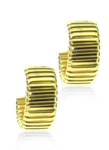 Italian ribbed earrings