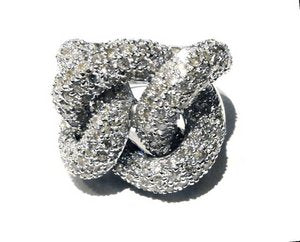 Classic link Diamond ring