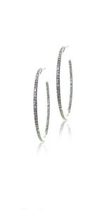 Thin Diamond hoops