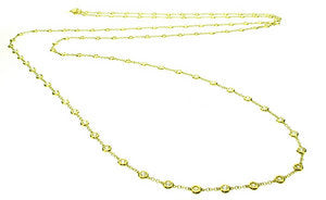 Long Diamond chain necklace