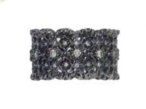 Lacey Diamond ring - White Gold edged with Yellow Gold