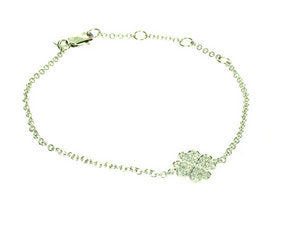 4 Leaf Clover Diamond Bracelet
