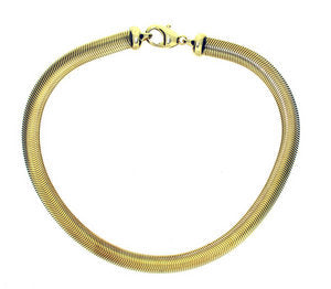 Snake necklace Italian wide gold