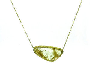 Rutilated Gold Quartz Pendant