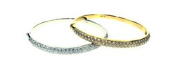 Diamond pave set bangle