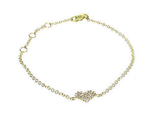 Heart bracelet - fully set Diamond - Single