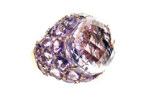 Turban ring - Pink Amethyst