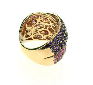 Triple crossover ring - Pink